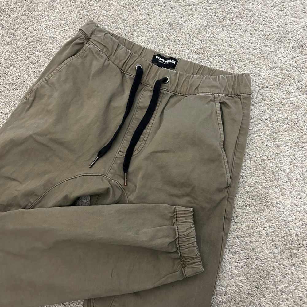 Cotton On Drake Jogger 28X28 Olive Green‎ Men's Casual Cuffed Pants 321341